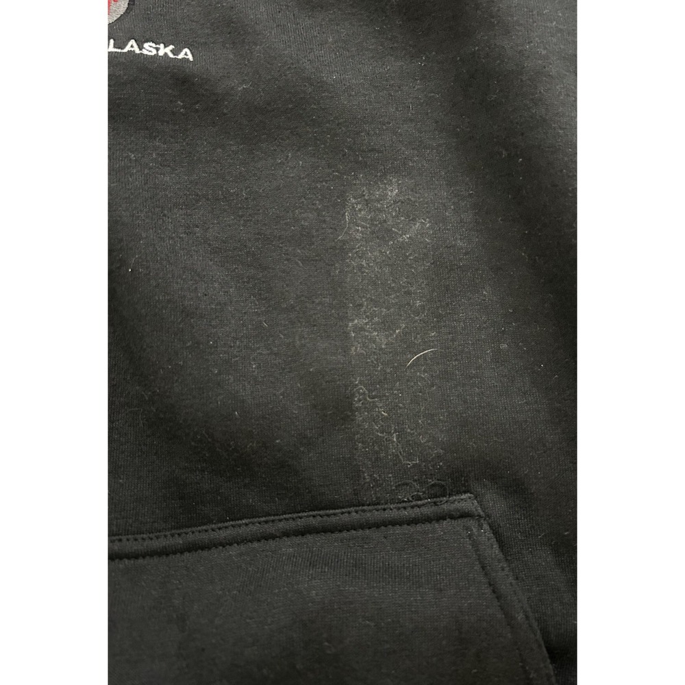 NWT Red Dog Saloon Alaska Hoodie Large Sweatshirt Black - Picture 3 of 4